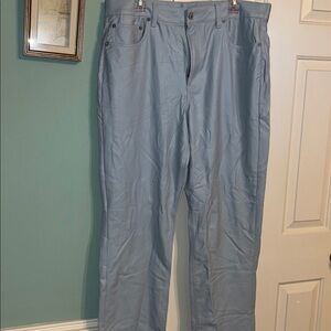 NWT American Eagle Light Blue Faux Leather Pants